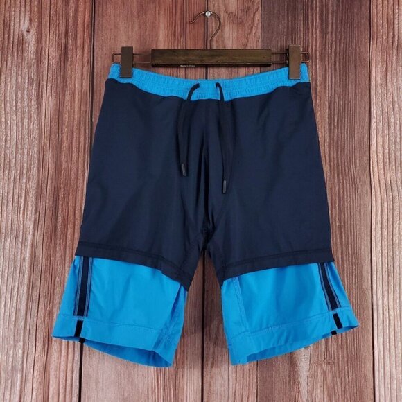 Lululemon Mens Medium 8.5" Inseam Pace Breaker Lined Short Blue Shorts Pockets - Picture 3 of 14